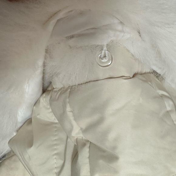 M-Tempor Baby Snowsuit Cream 66cm with Faux Fur Trim Hood & Teddy Bear Zipper - Picture 4 of 5